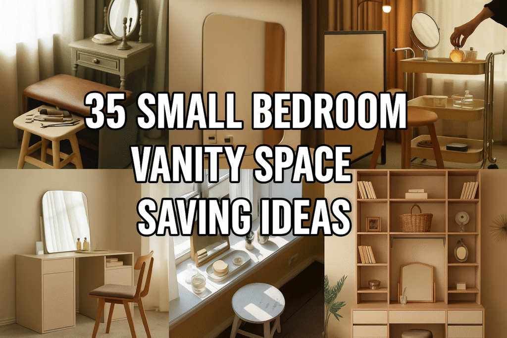 Small Bedroom Vanity Space Saving Ideas