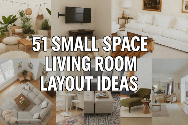 51 Small Space Living Room Layout Ideas That Are a MUST