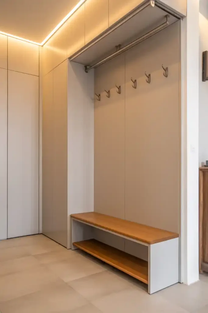 Foldable Wall-Mounted Bench