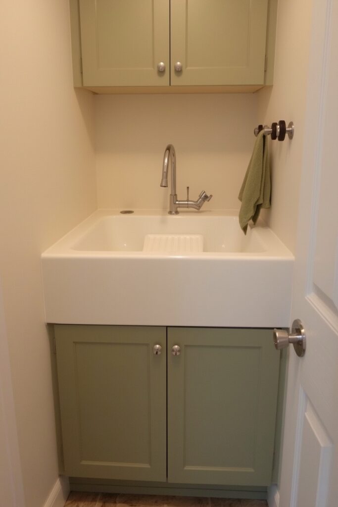 Utility Sink with Built-In Pet Bath Station
