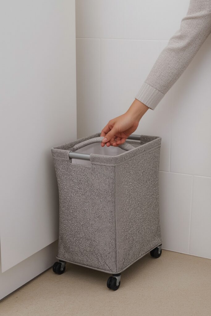 Mini Corner Hampers with Wheels
