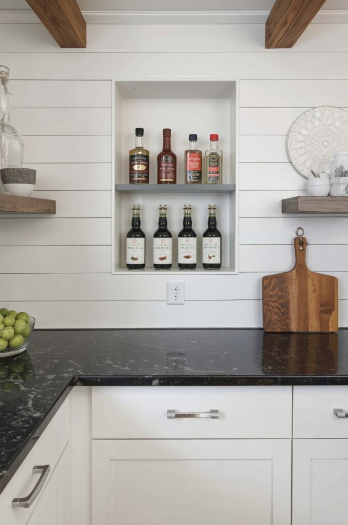 Recessed Shelf Niches Between Studs