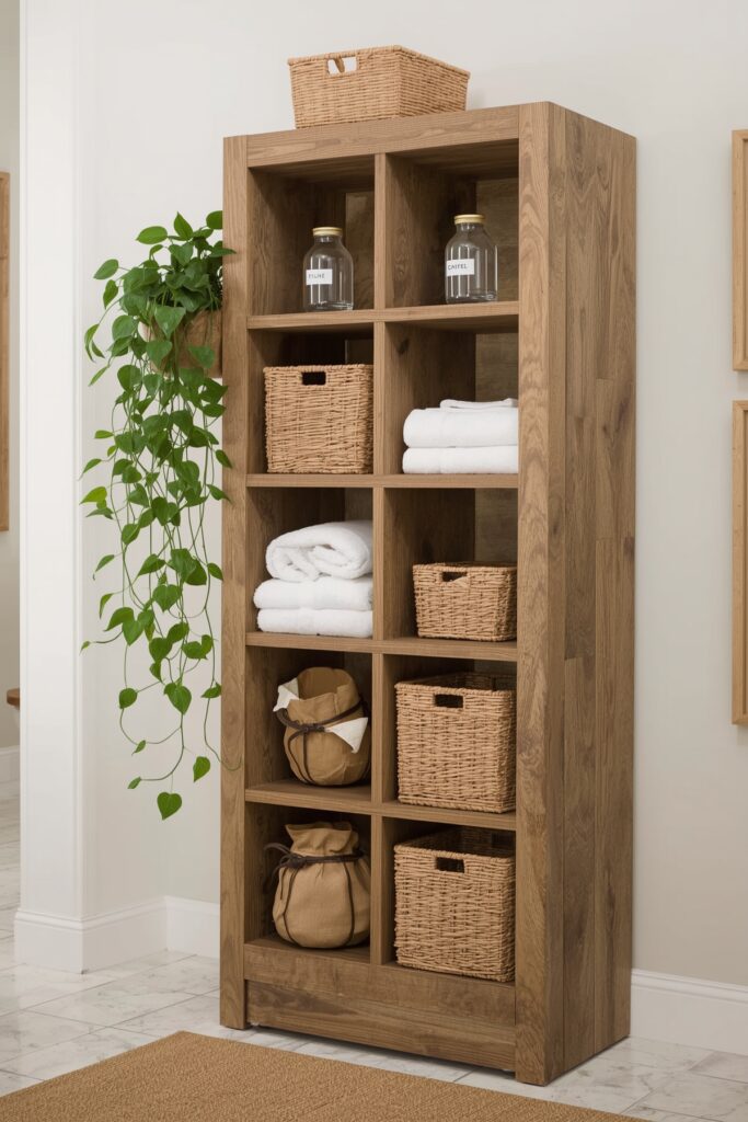 Reclaimed Wood Storage Cubbies


