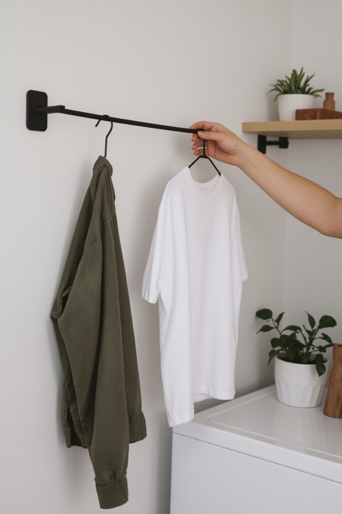 Retractable Wall-Mounted Clothesline
