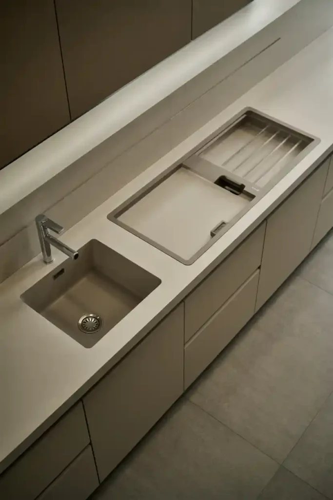 Integrated Sink and Folding Surface
