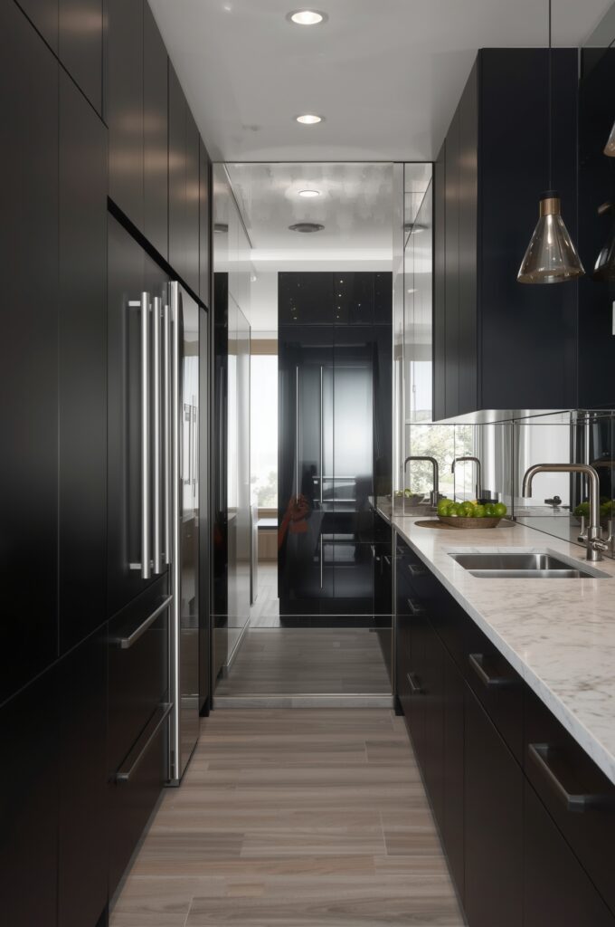 Mirror Backsplashes to Double Visual Space