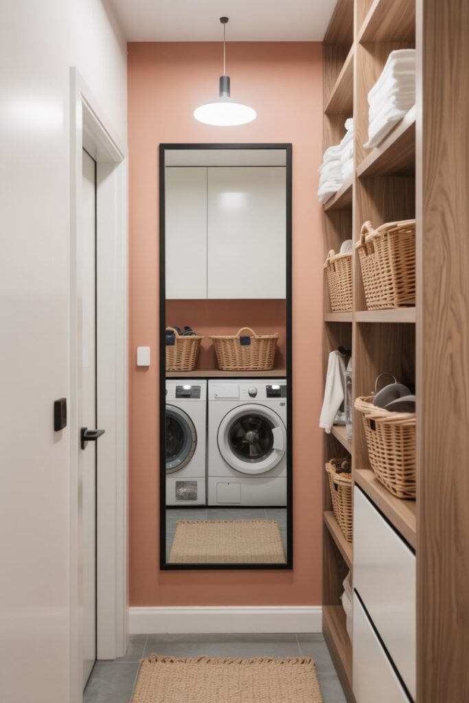 Add Mirror to Visually Expand Narrow Rooms
