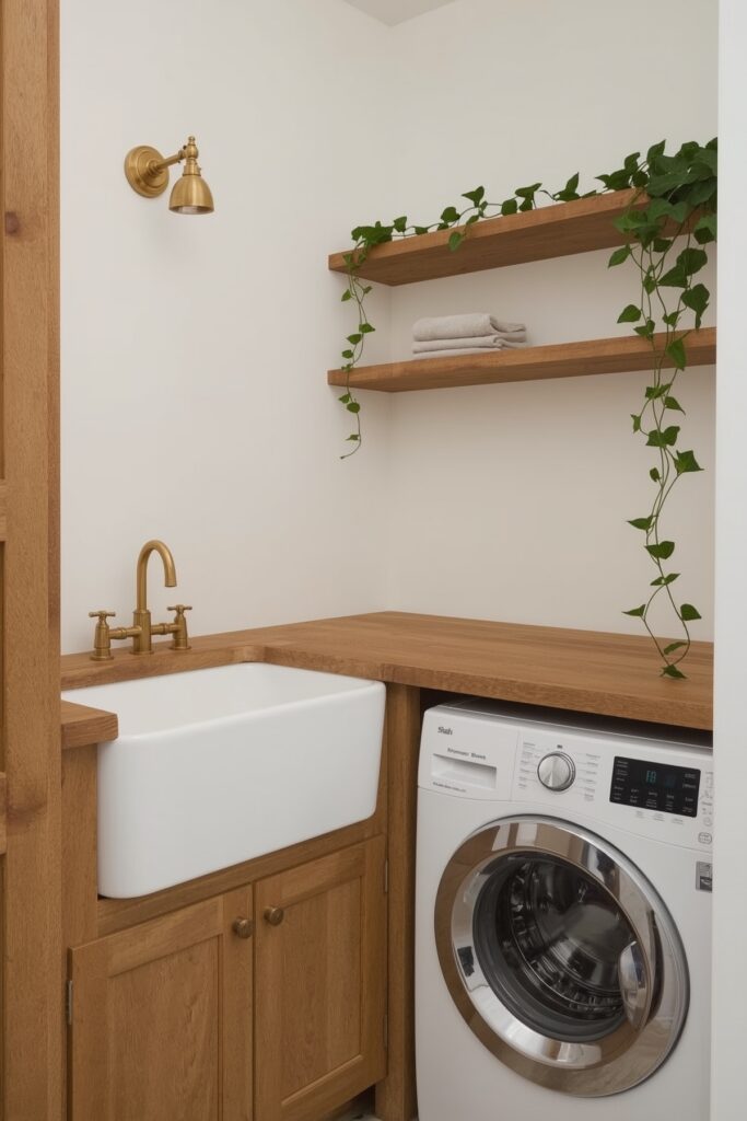 Compact Corner Sink with Apron Front


