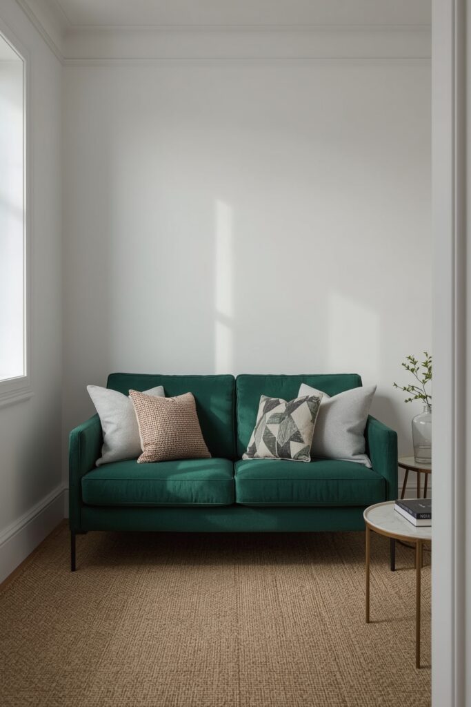 Slimline Loveseat in a Bold Color