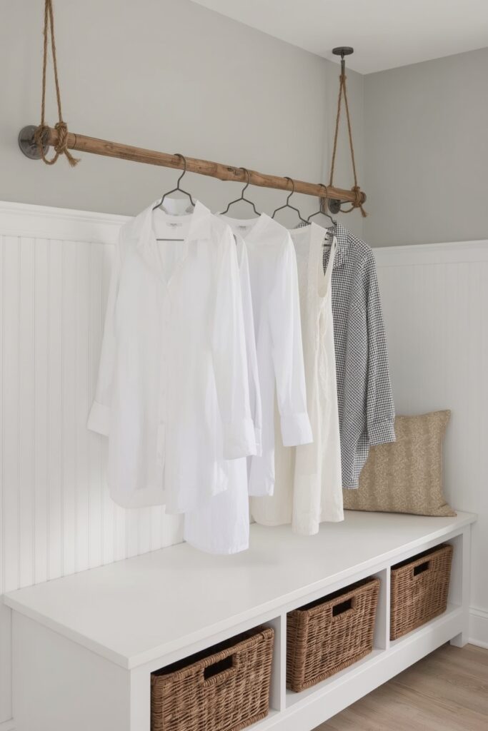 Repurposed Ladder Drying Rack


