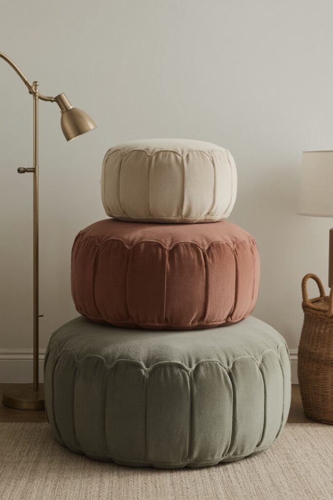 Stackable Poufs or Ottomans
