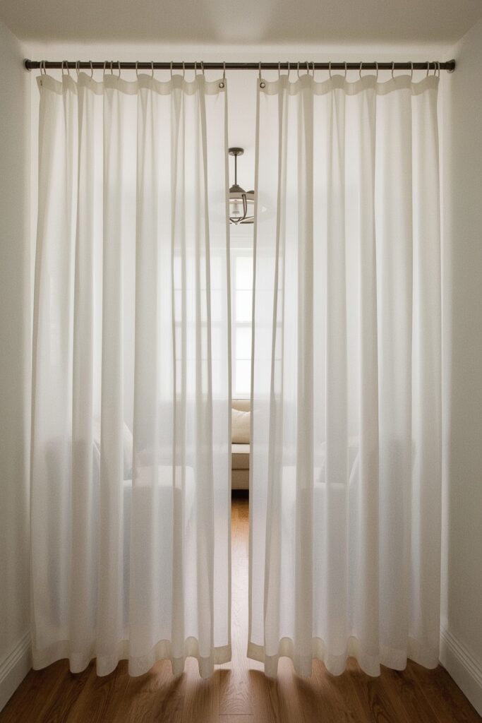 Ceiling-Hung Room Divider Curtains