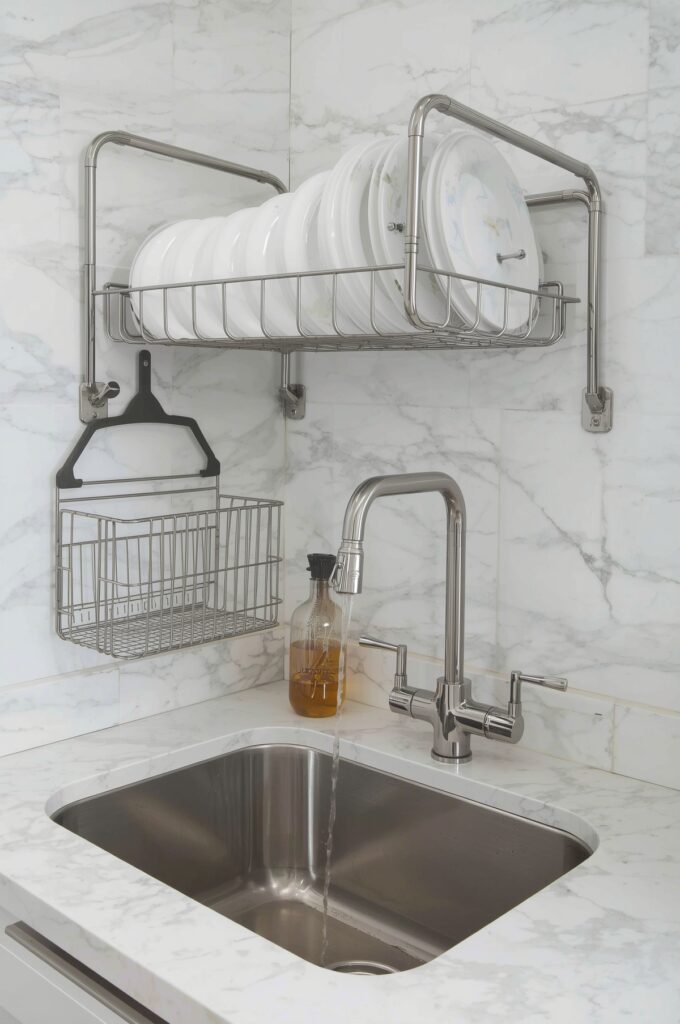 Wall-Mounted Dish Drying Rack