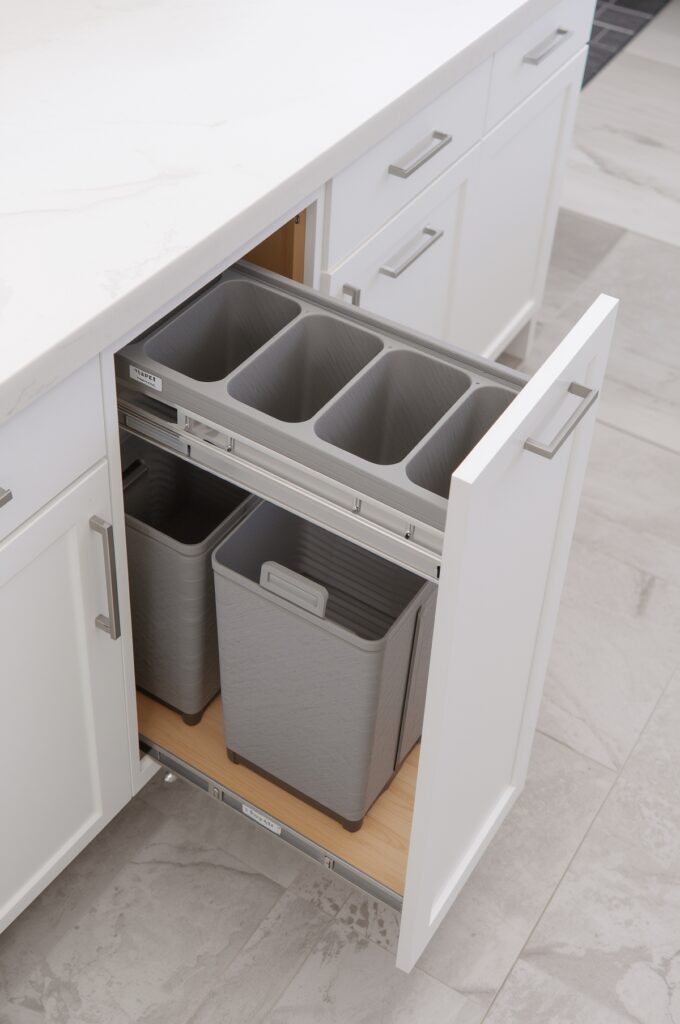 Pull-Out Trash and Recycling Drawers