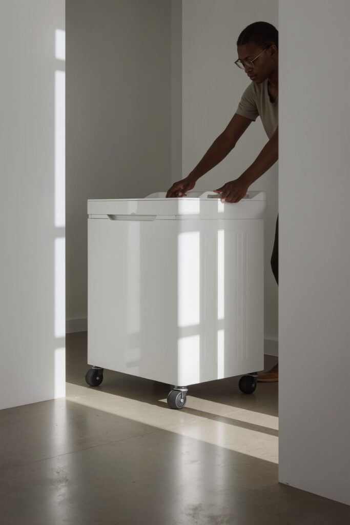 Repurpose a Closet into a Hidden Laundry Nook
