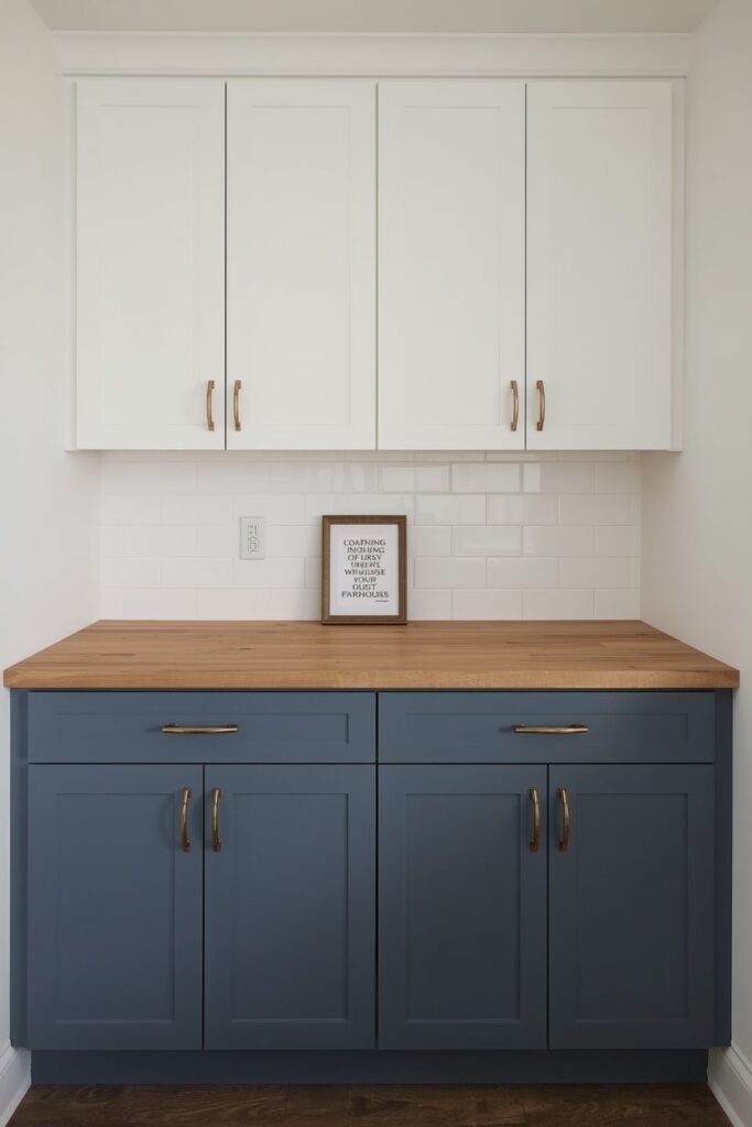 Two-Tone Painted Cabinets



