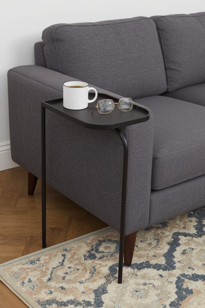 C-Shaped Side Tables for Easy Access