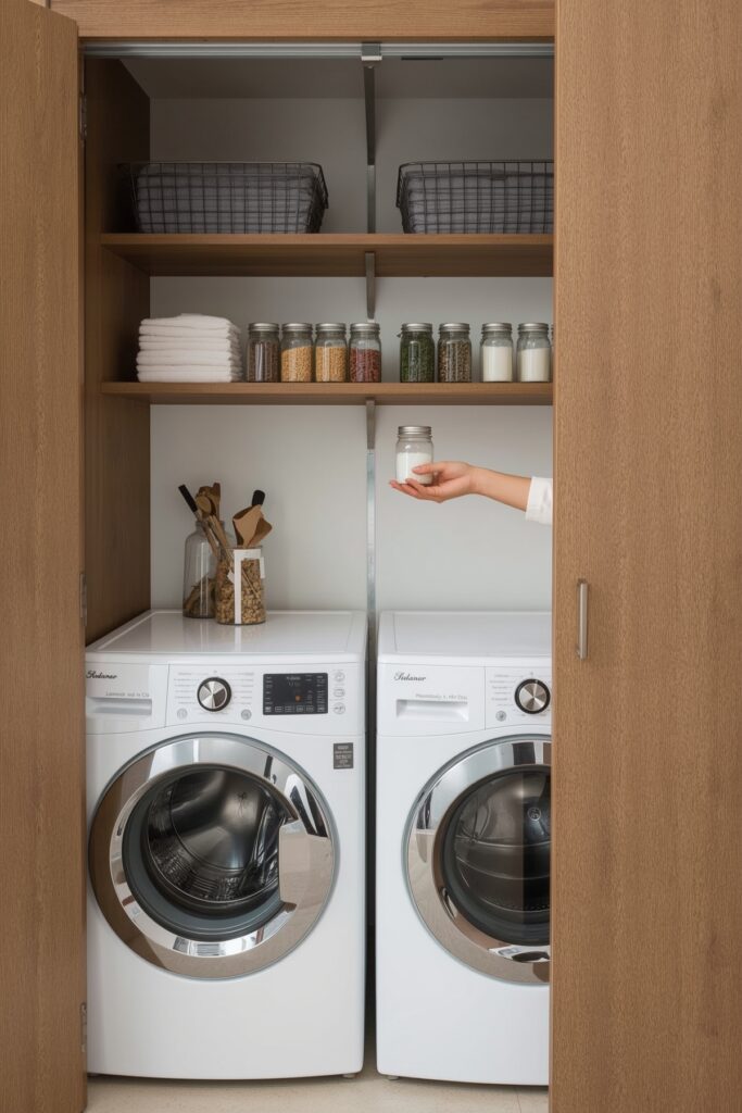 Closet Nook in Kitchen Pantry Conversion