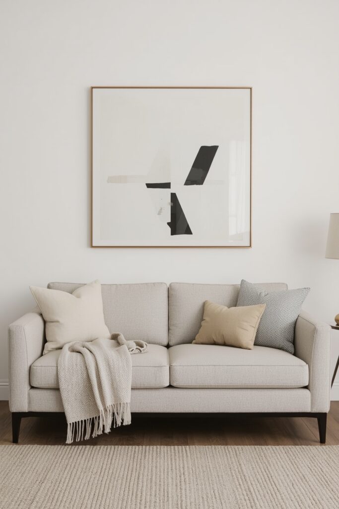 Armrest-Free Loveseat with Cushions