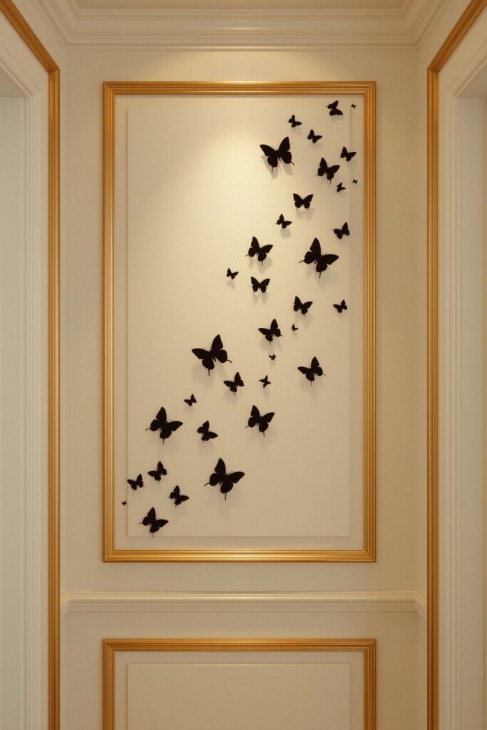 Butterfly Silhouettes in Motion

