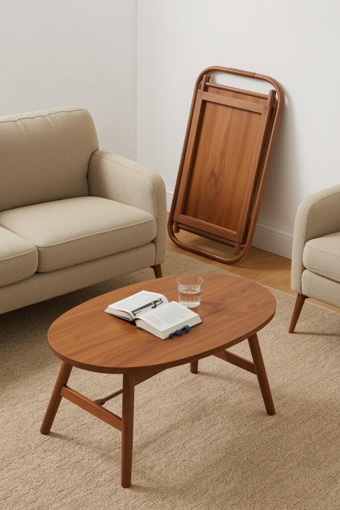 Foldable Coffee Table for Occasional Use