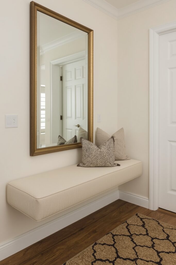 Mounted Floating Cushioned Seat
