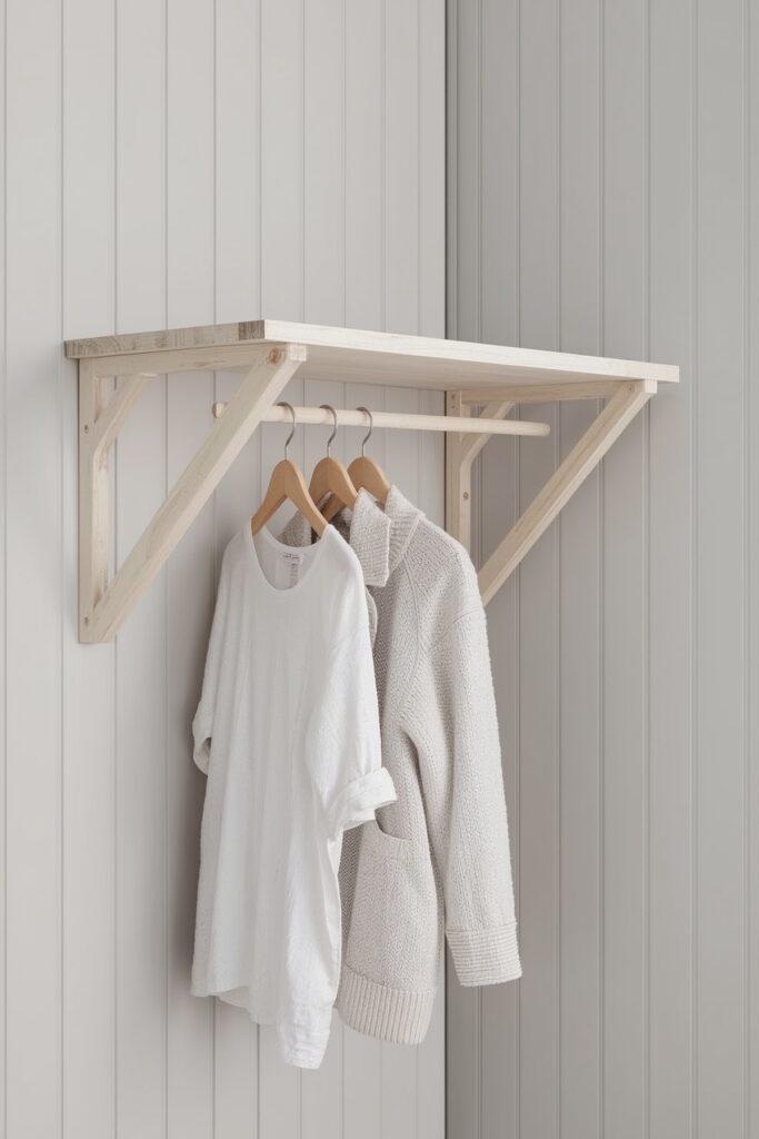 Compact Fold-Away Drying Shelf



