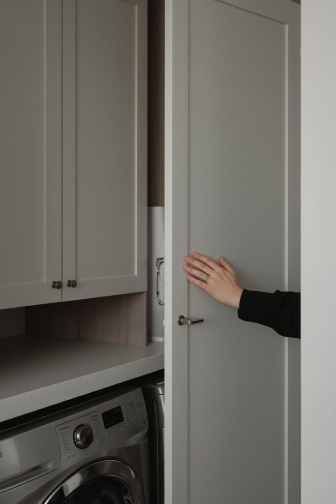 Soft-Close Cabinetry for a Silent Laundry Experience