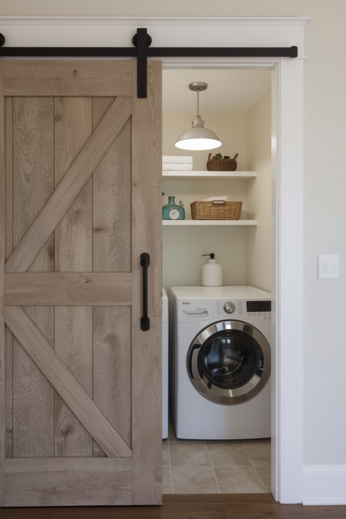 Sliding Barn Door Entry
