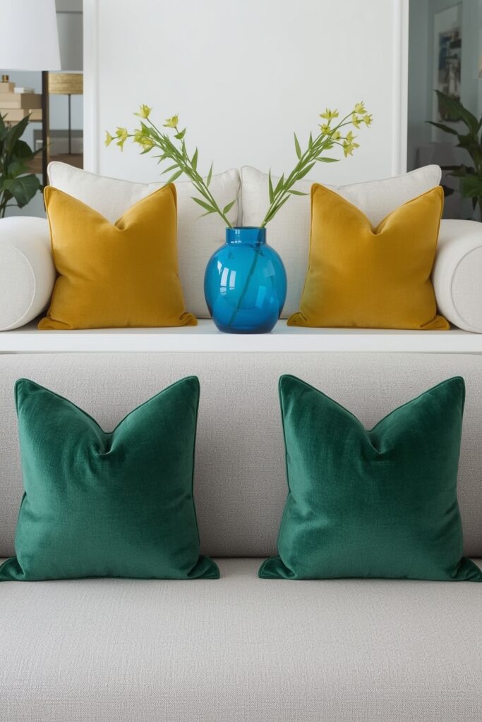 Monochrome Decor with Pops of Color