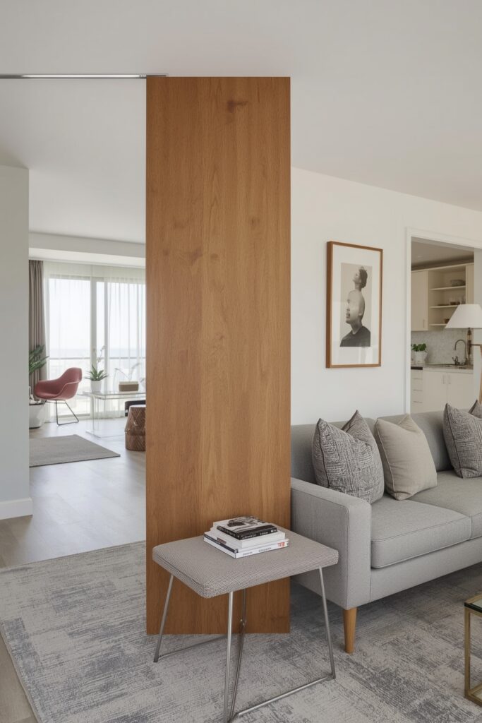 Bench Behind Sofa Divider