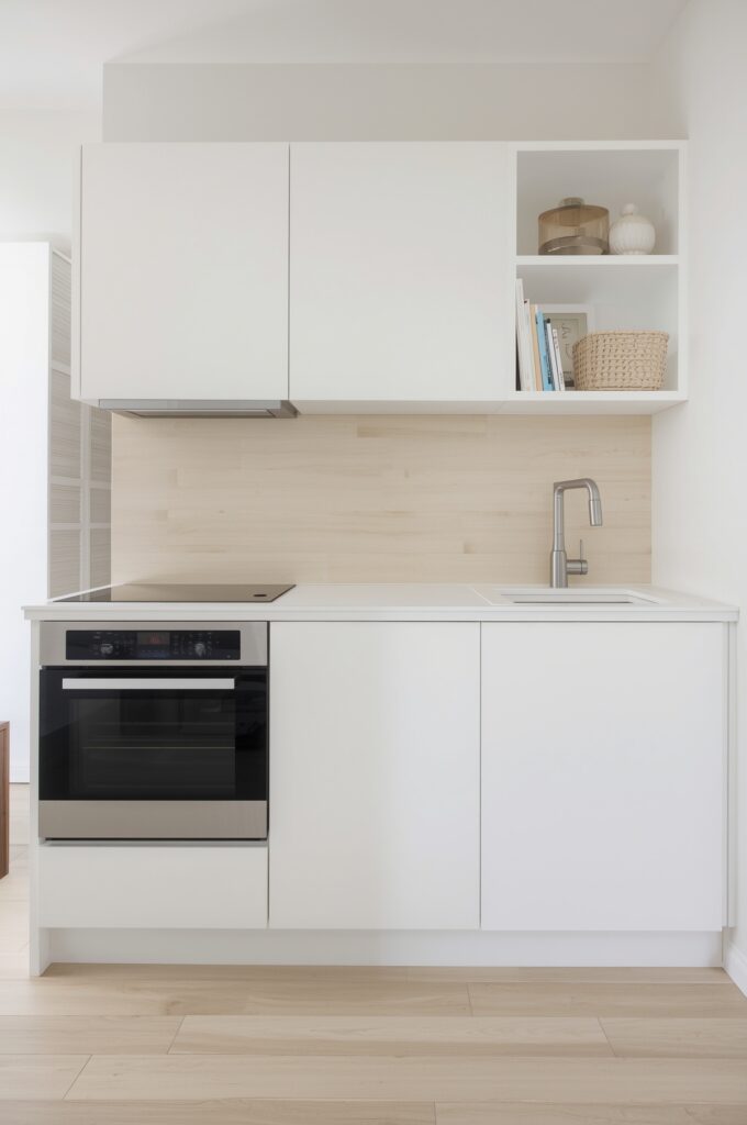 Minimalist Single-Wall Kitchen Layout