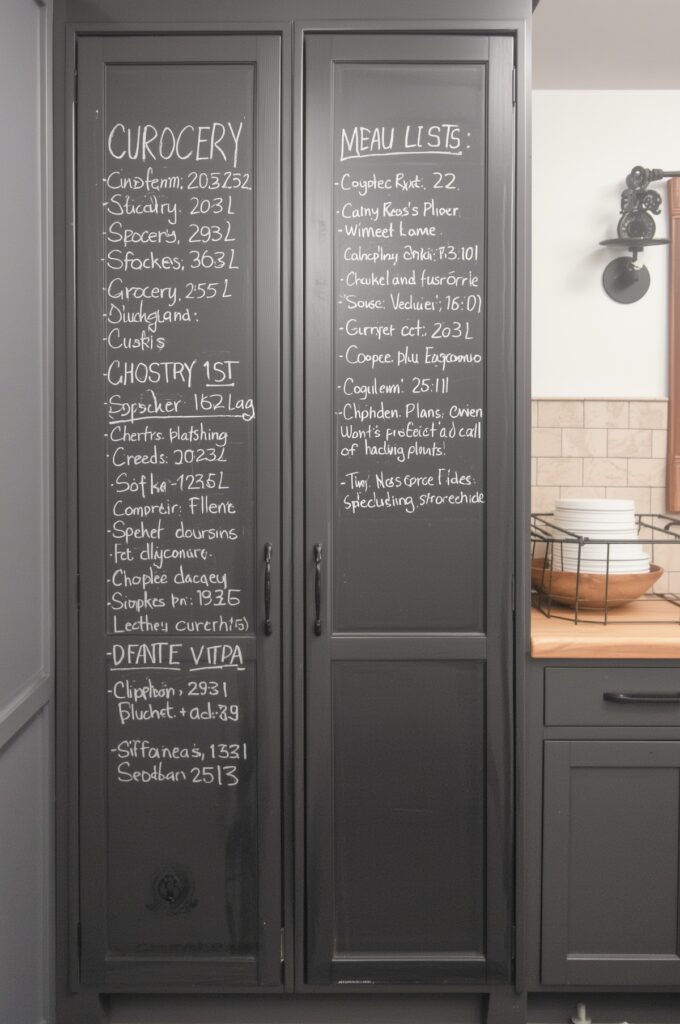Chalkboard Cabinet Doors for Notes and Lists