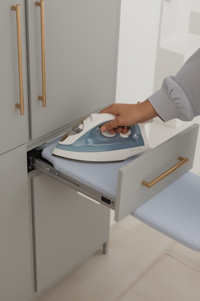 Pull-Out Ironing Drawer from Lower Cabinet
