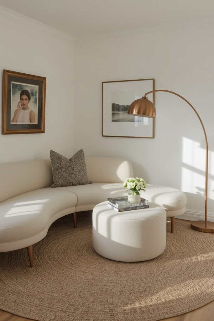Curved Furniture to Soften Edges