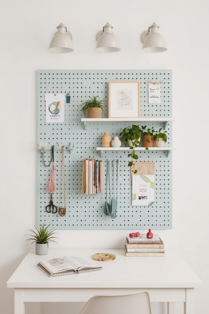 Mounted Pegboard Wall Organizer