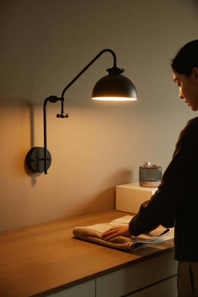Add a Swing-Arm Wall Lamp for Task Lighting
