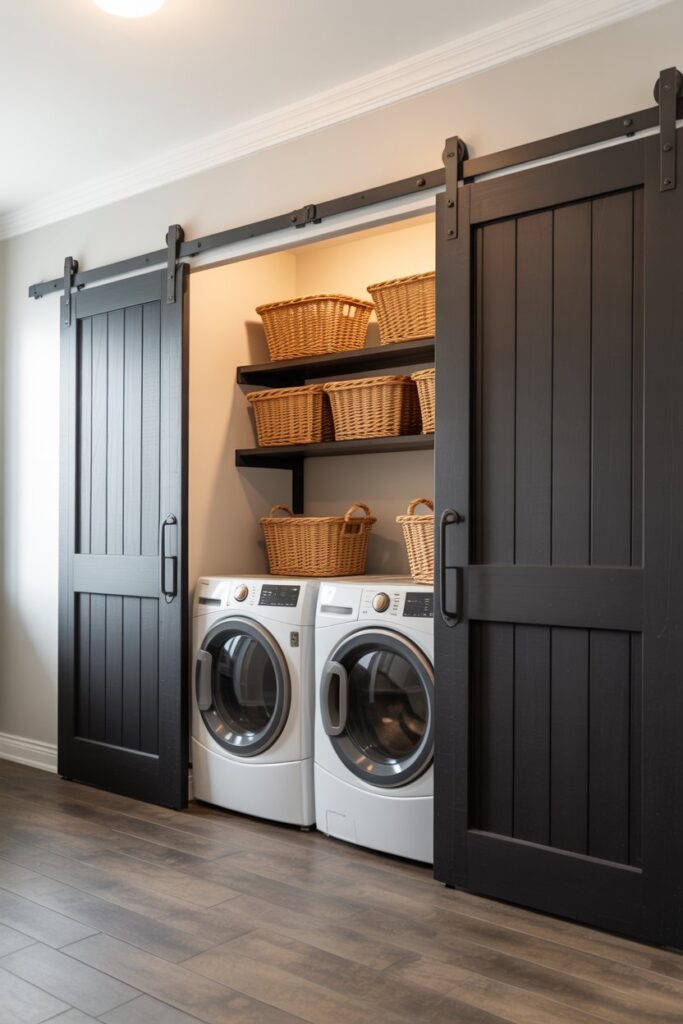 Barn Doors to Save Swing Space
