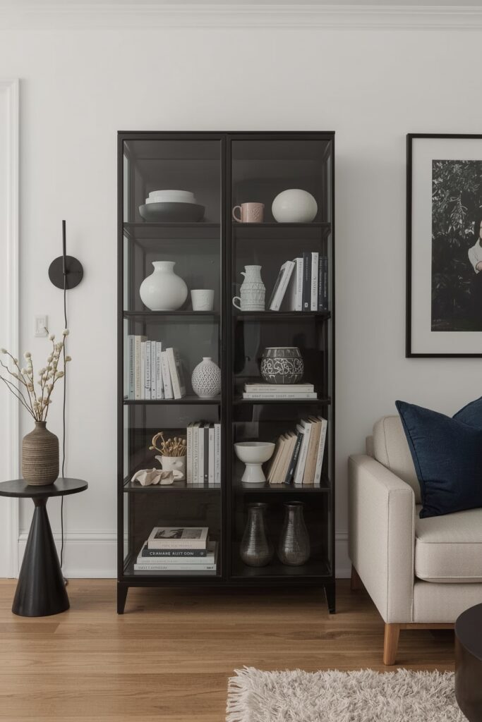 Glass Door Cabinet as Display Storage
