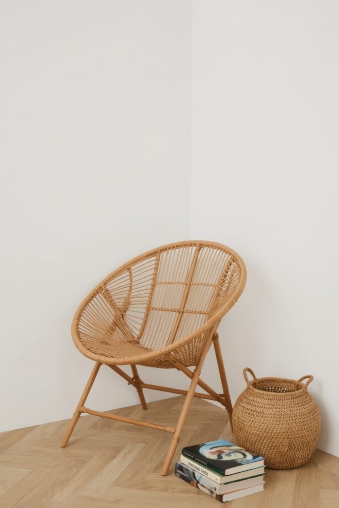 Foldable Rattan Seat for Corners