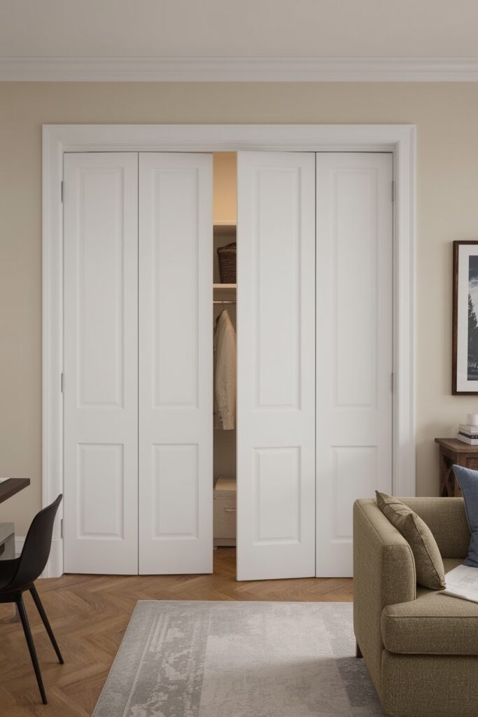Smart Fold-Back Doors to Conceal Clutter