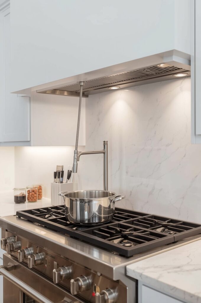 Retractable Pot Filler Over the Stove