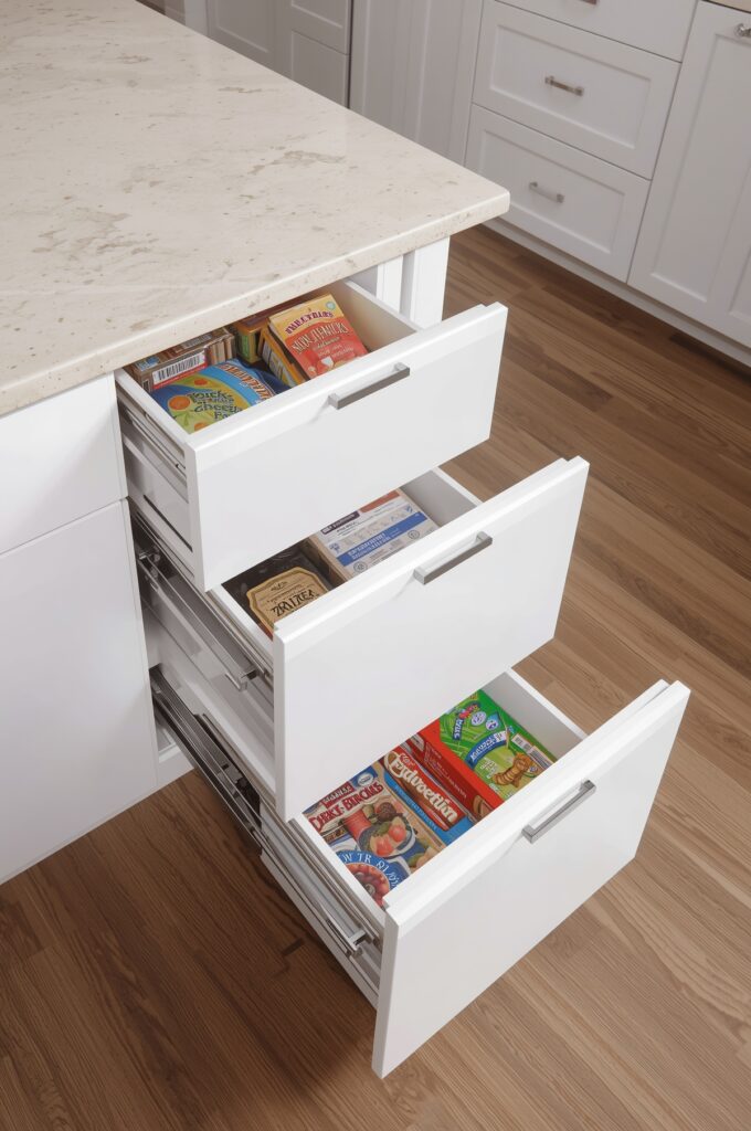 Compact Pull-Out Freezer Drawers