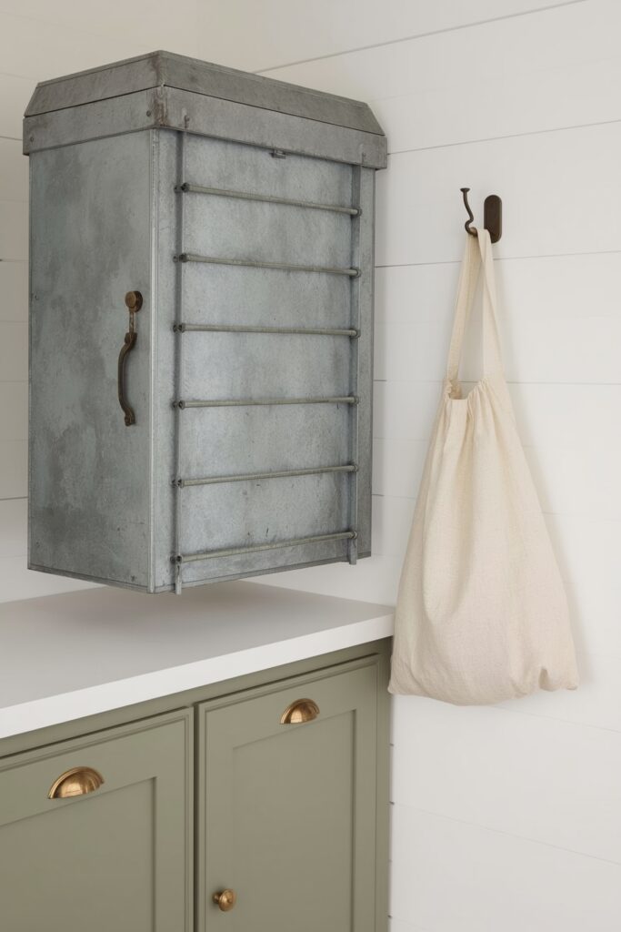 Galvanized Wall-Mounted Drying Rack


