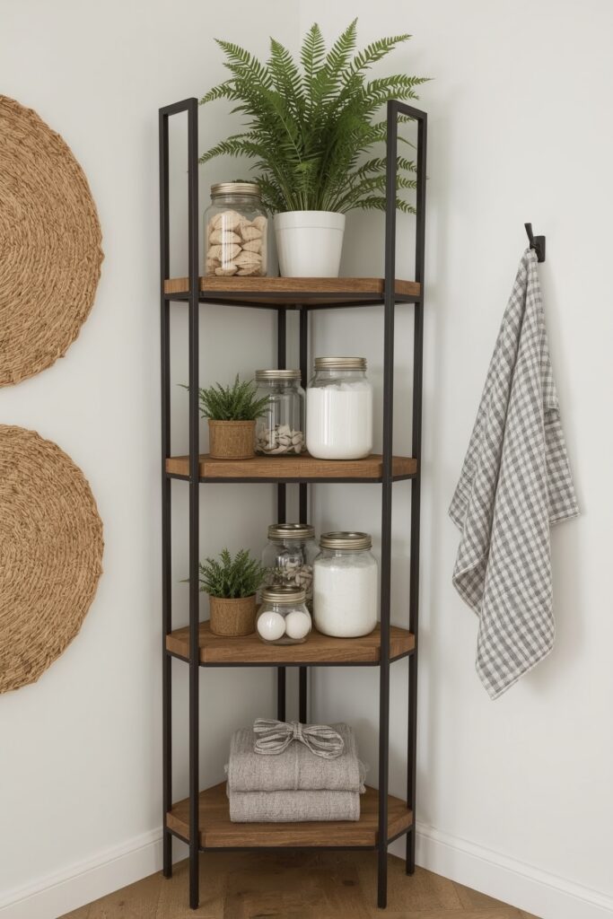 Tiered Shelf with Jar Organizers


