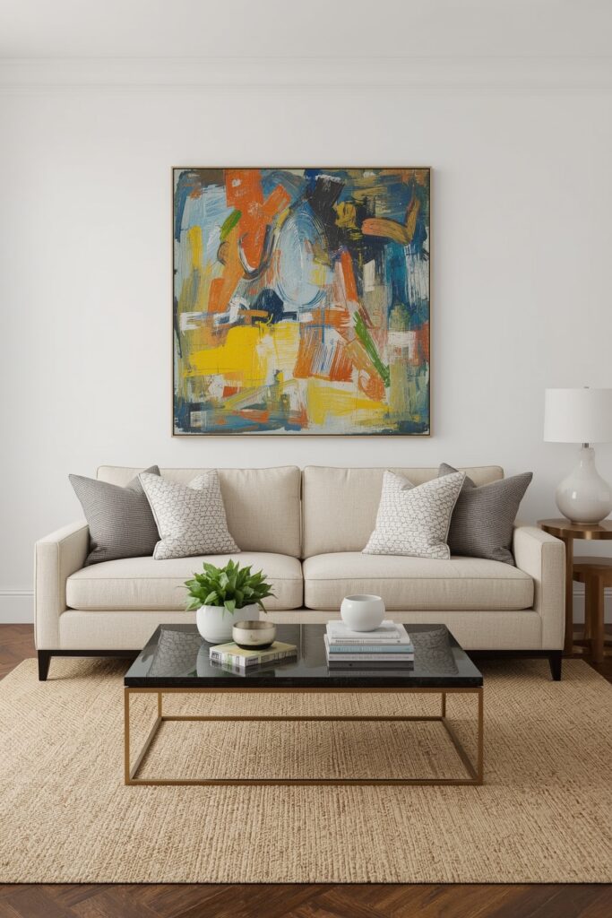 Oversized Artwork for a Focal Point