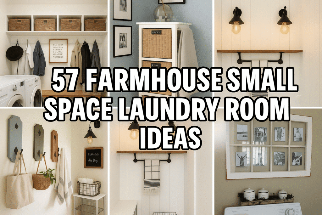 Farmhouse Small Space Laundry Room Ideas
