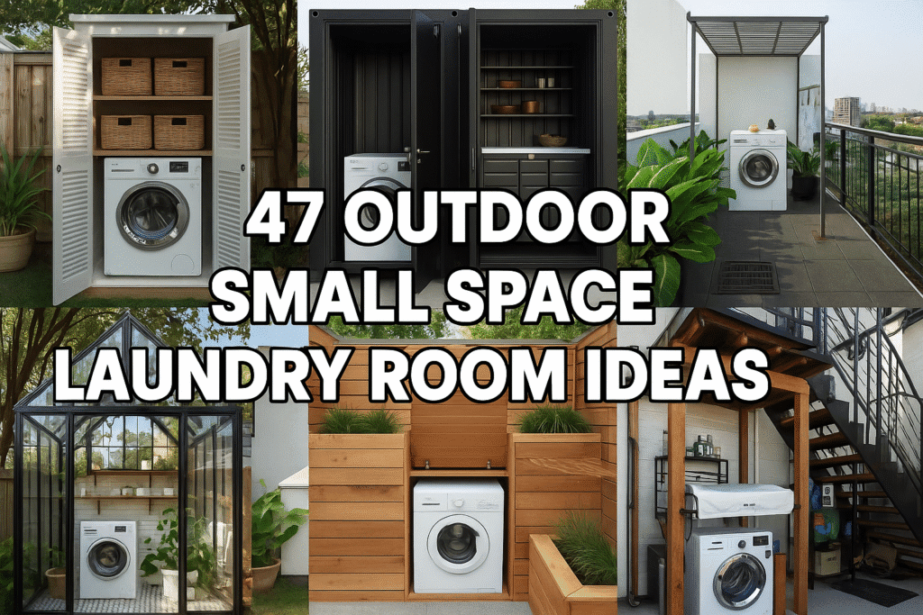 Outdoor Small Space Laundry Room Ideas