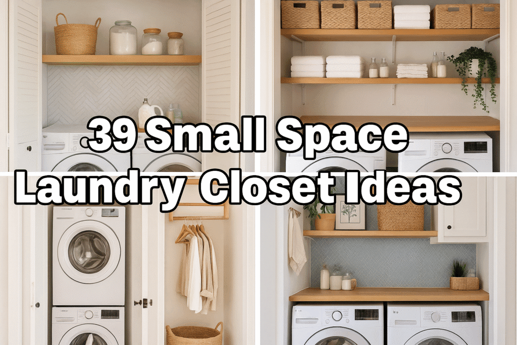 Small Space Laundry Closet Ideas