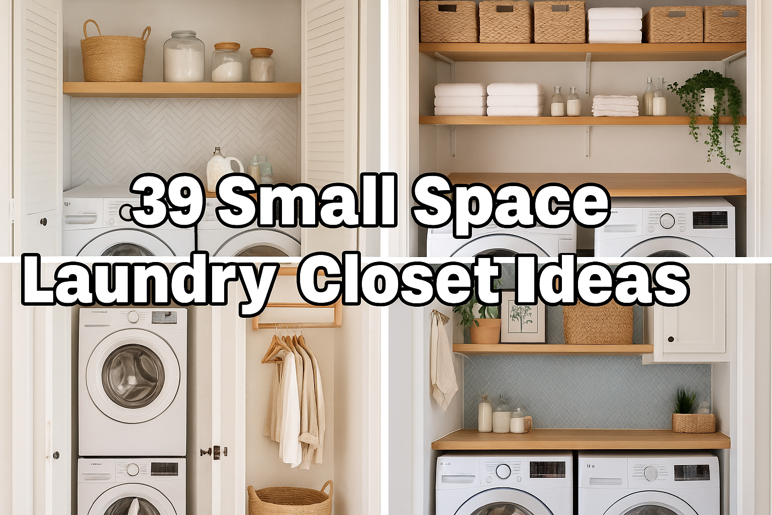 Best 39 Small Space Laundry Closet Ideas for Perfect Storage